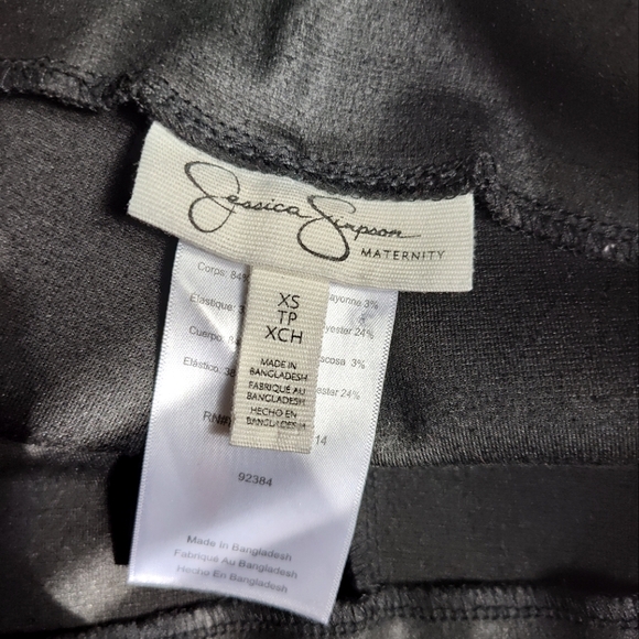 Jessica Simpson faux leather maternity leggings - Picture 1 of 4